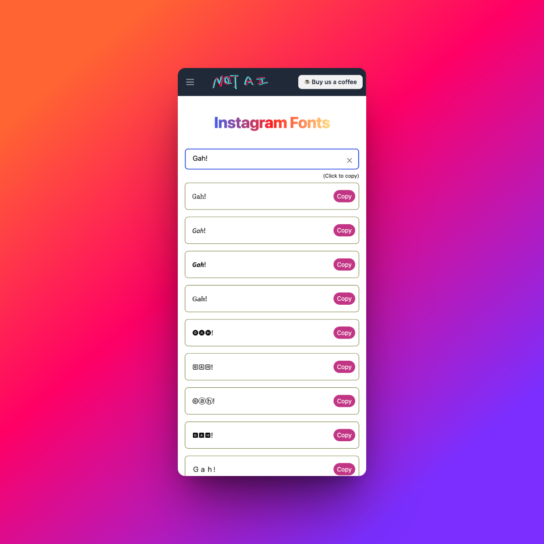 Social media font tools