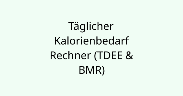 CalorieCalculator tool