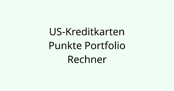 CreditCardPointsCalculator tool