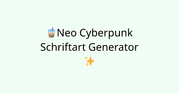 Fonts-neo-cyber tool