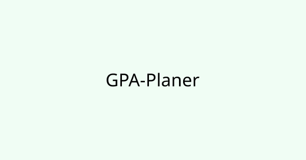 GpaPlanner tool