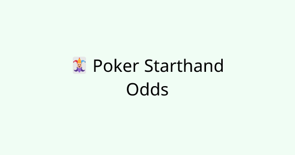 PokerStartingHand tool