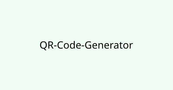 QrCodeGenerator tool