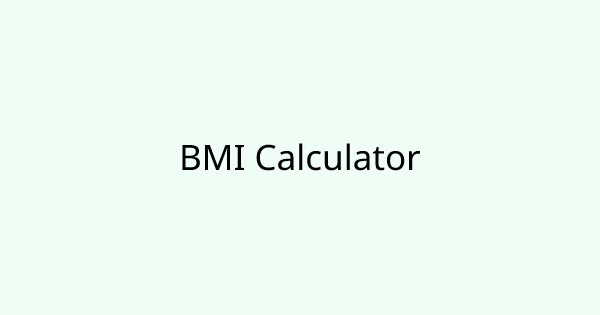 BmiCalculator tool