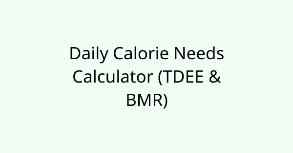 CalorieCalculator tool