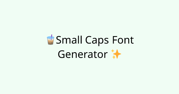 Fonts-all-cap tool
