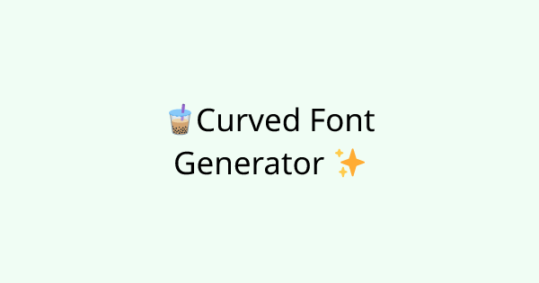 Fonts-bent tool