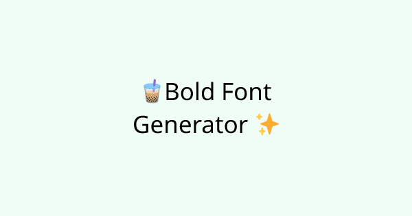 Fonts-bold tool