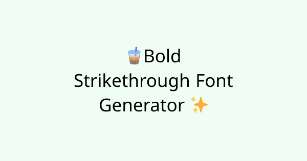Fonts-double-strike-through tool