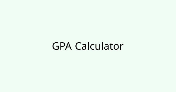 GpaCalculator tool