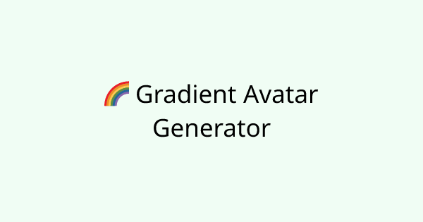 GradientAvatar tool