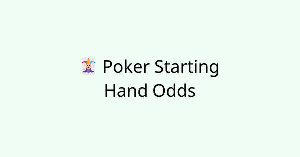 PokerStartingHand tool