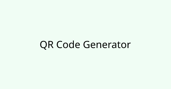 QrCodeGenerator tool