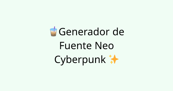 Fonts-neo-cyber tool