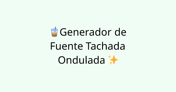 Fonts-wave-underline tool