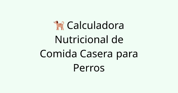 PetFoodCalculator tool