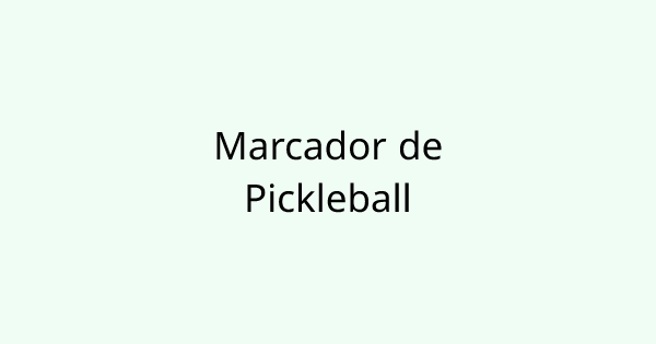 PickleballScorecard tool