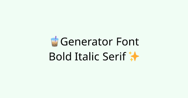 Fonts-bold-italic tool