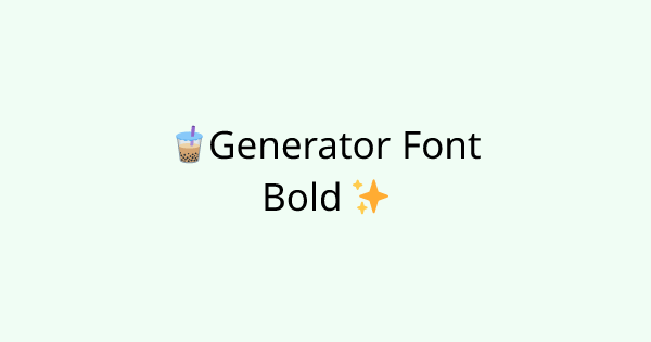 Fonts-bold tool