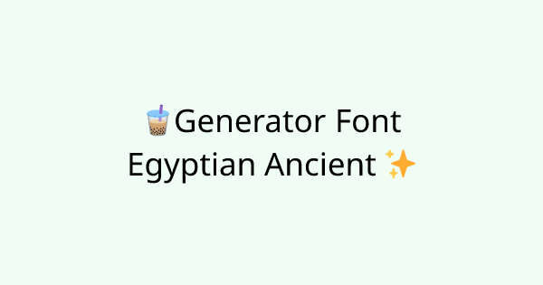 Fonts-egypt-ancient-style tool
