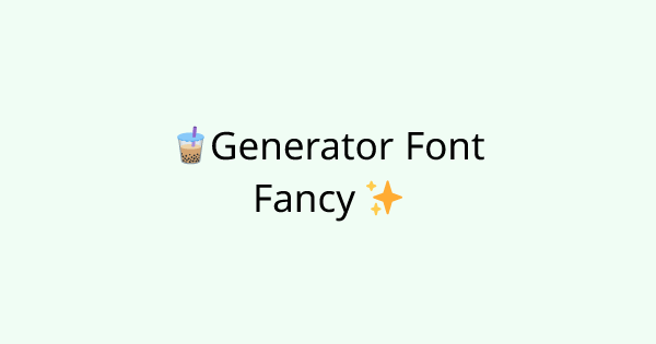 Fonts-fancy tool