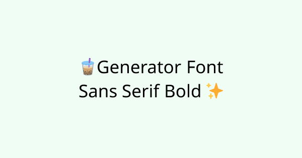 Fonts-sans-serif-bold tool
