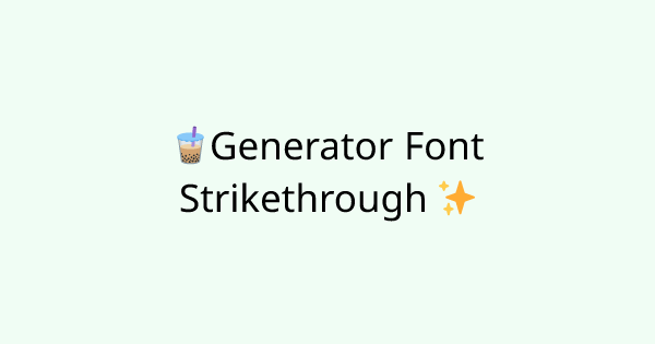 Fonts-strikethrough tool