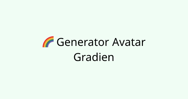 GradientAvatar tool