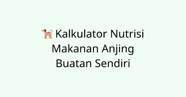 PetFoodCalculator tool