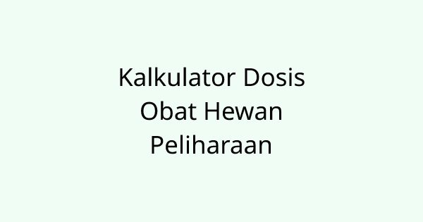 PetMedicationCalculator tool