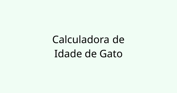 CatAgeCalculator tool