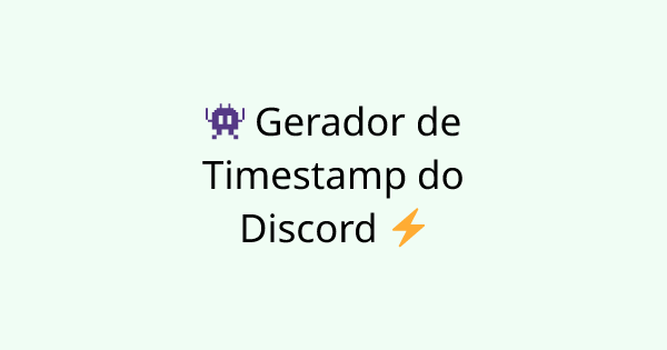 DiscordTimestamp tool