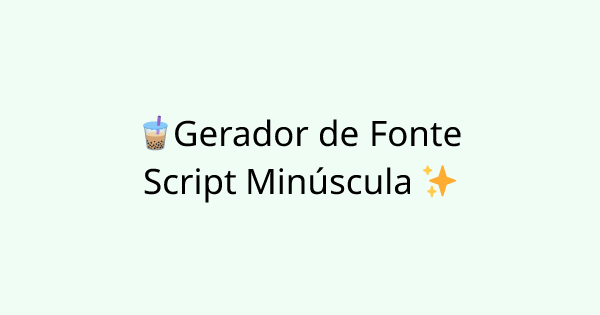 Fonts-script tool