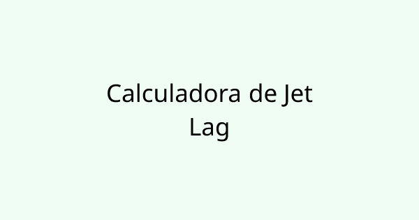 JetLagCalculator tool