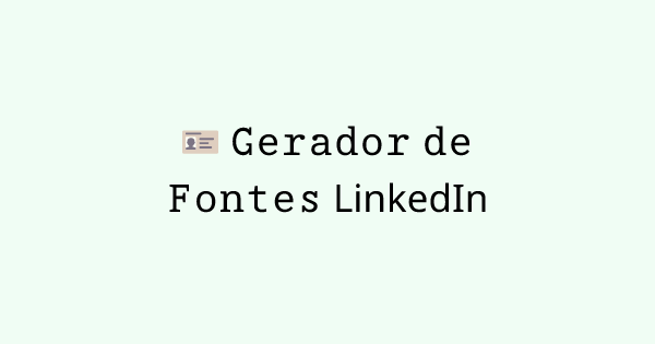 LinkedinFont tool