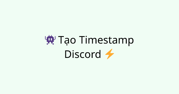 DiscordTimestamp tool