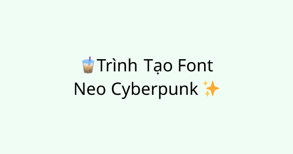 Fonts-neo-cyber tool