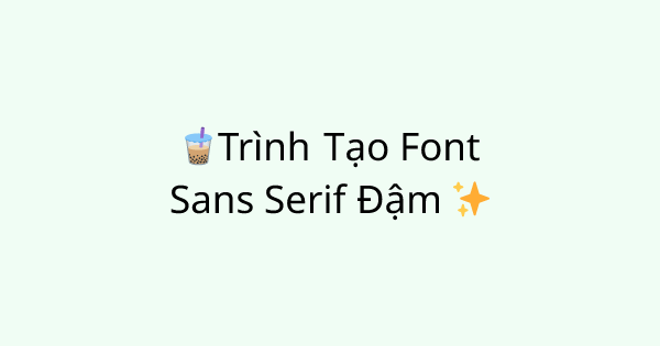 Fonts-sans-serif-bold tool
