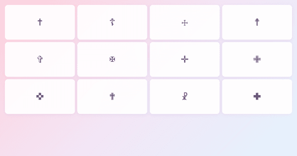 Christian Cross Symbols